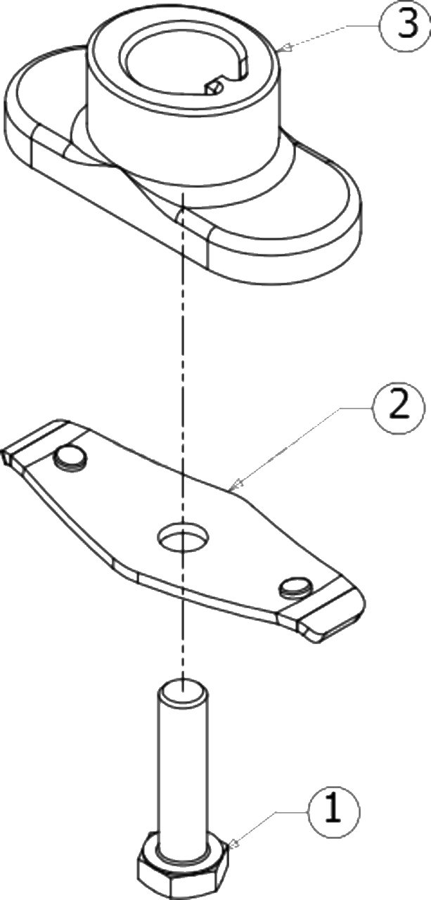Blade Adapter Diagram and Parts List for 11A-A1S5345 2018 Yard Machines Lawn Mower
